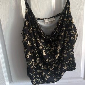 Draped floral top - Urban Outfitters